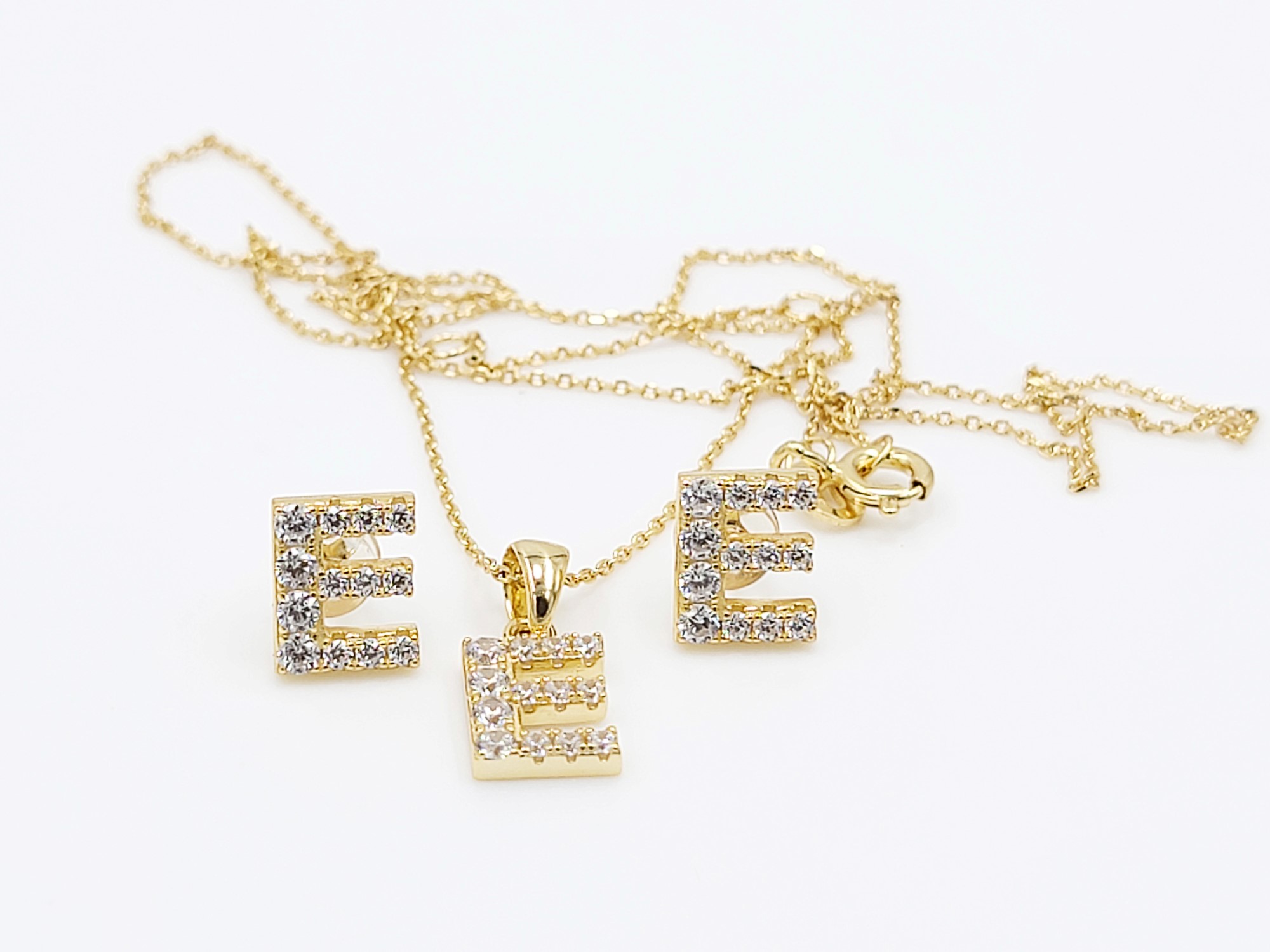 Letter A Jewelry Set