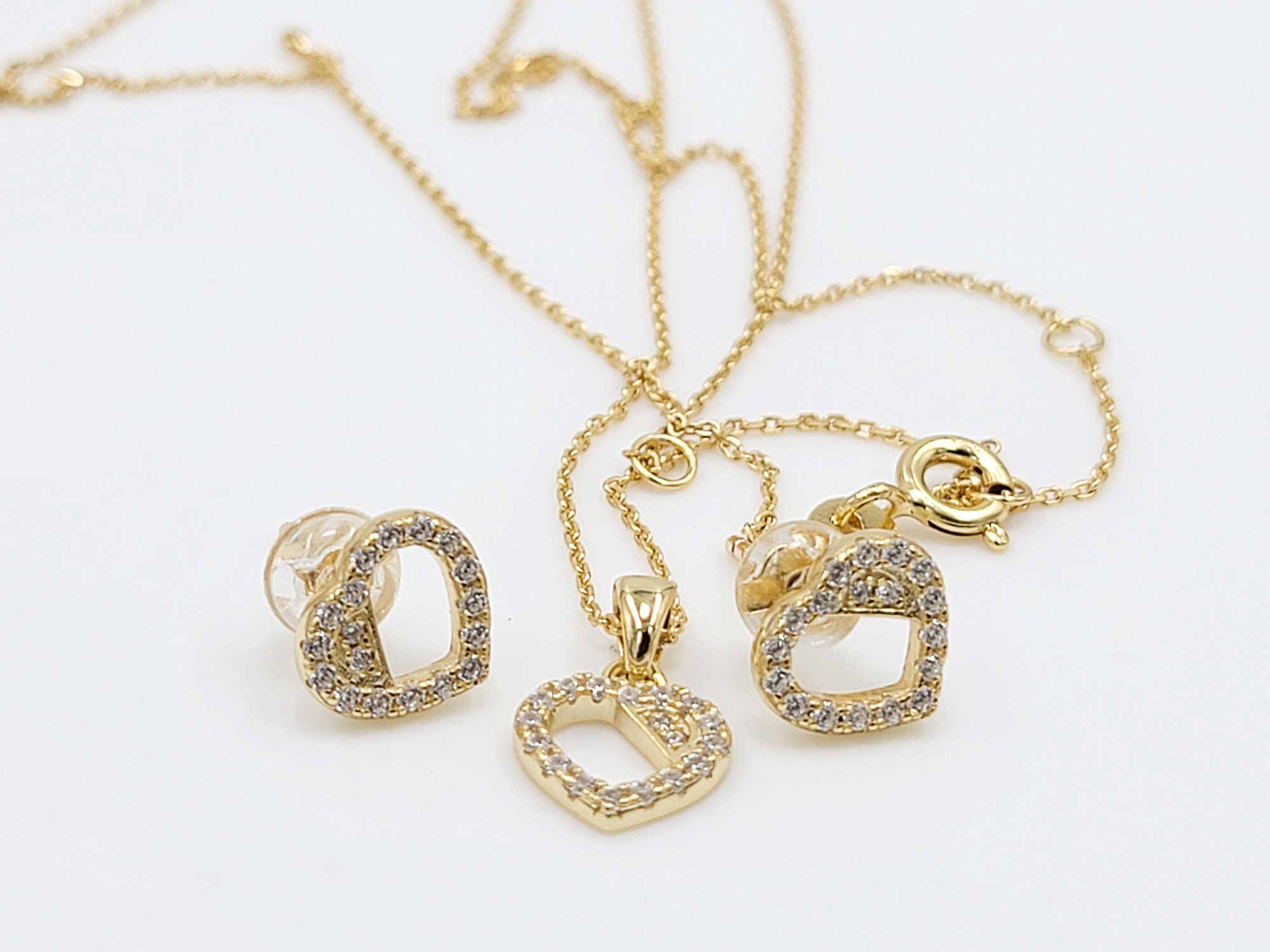 Heart-Shaped Jewelry Set