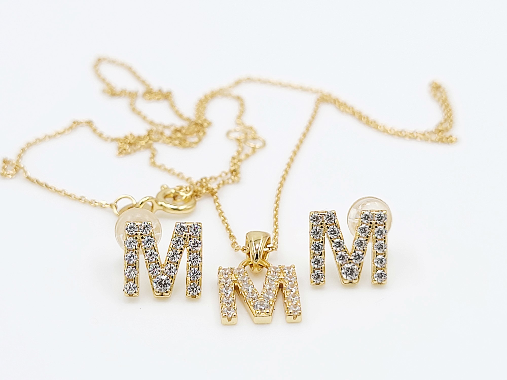Letter M Jewelry Set