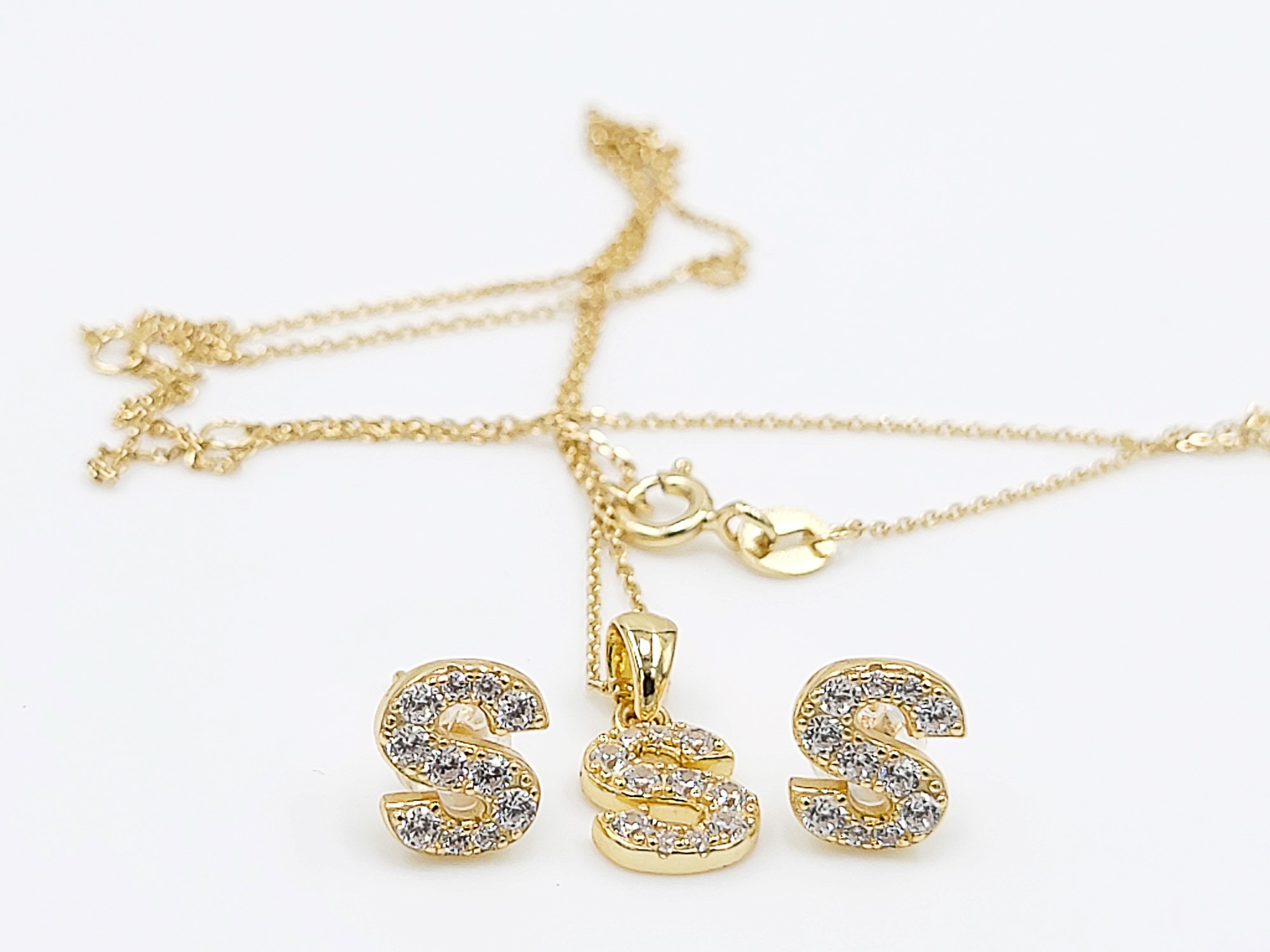 Letter S Jewelry Set